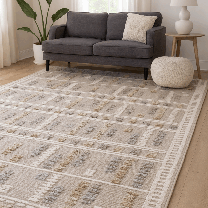 BohoHearth 5.3x8ft Area Rug