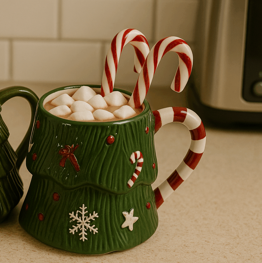 Noel Tree Xmas Mug, 10cm