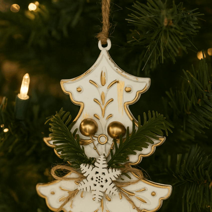 Snow Crème 11cm Hanging Angel