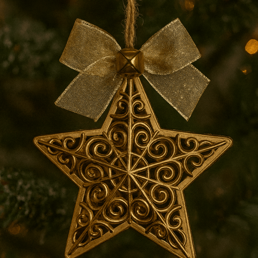 Tidings 11cm Hanging Ornament - Gold