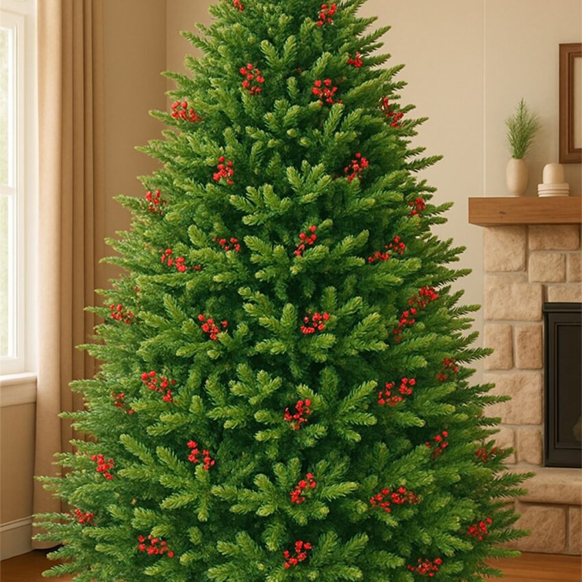 7FT XMAS TREE W/ BERRIES