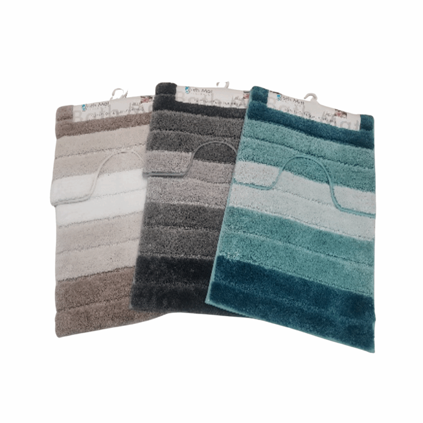 Ombre 2pc Poly Bathroom Mat Set