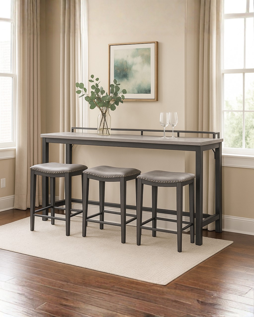 Saddlebrook 4pc Bar Set