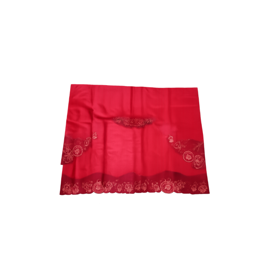 Ibis 3pc Lace Edge Kitchen Curtain