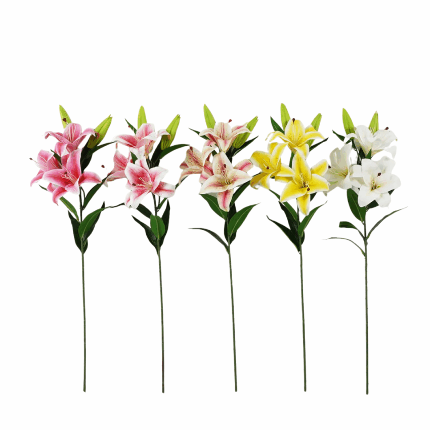 artificial lily flowers