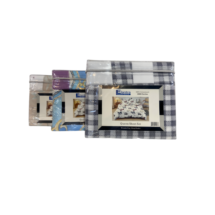 Solid 6PC Sheet Set 80-100GSM - Queen