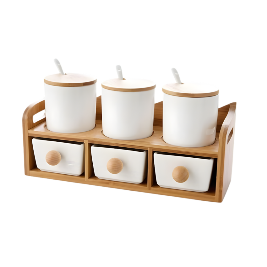 Luxe Host Collection - 6pc Condiment Station Set