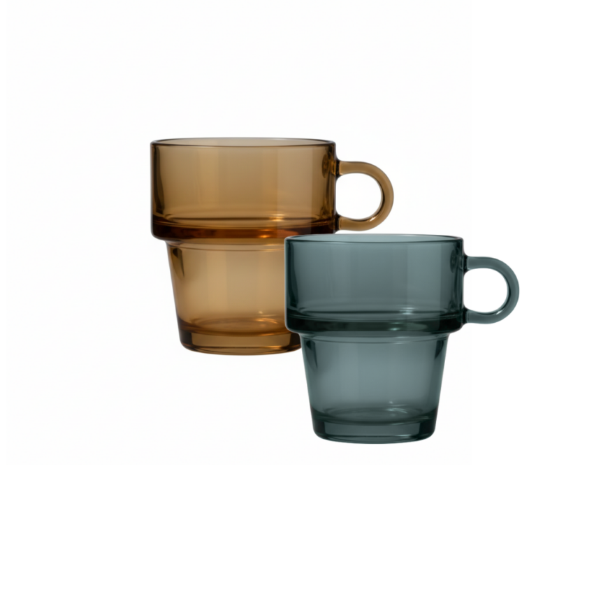 Tint 8oz 2 Layer Glass Mug