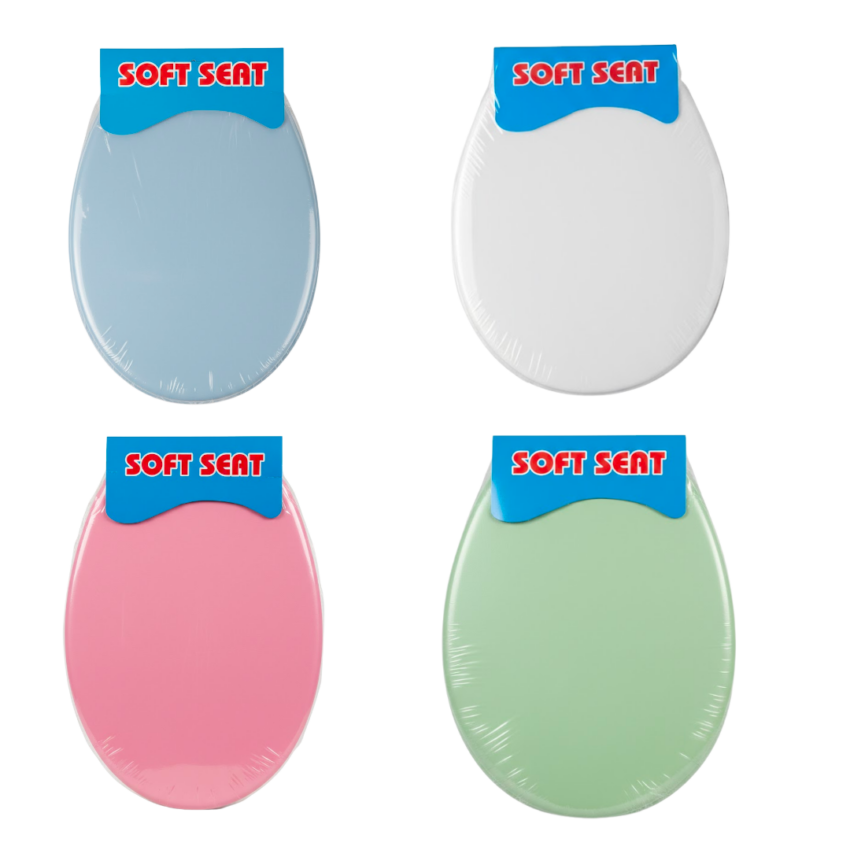 Solid Color 16.5 x 14" Toilet Seat Cover