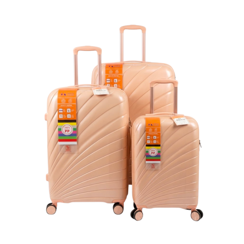 Nexia Hardshell Luggage - Light Pink