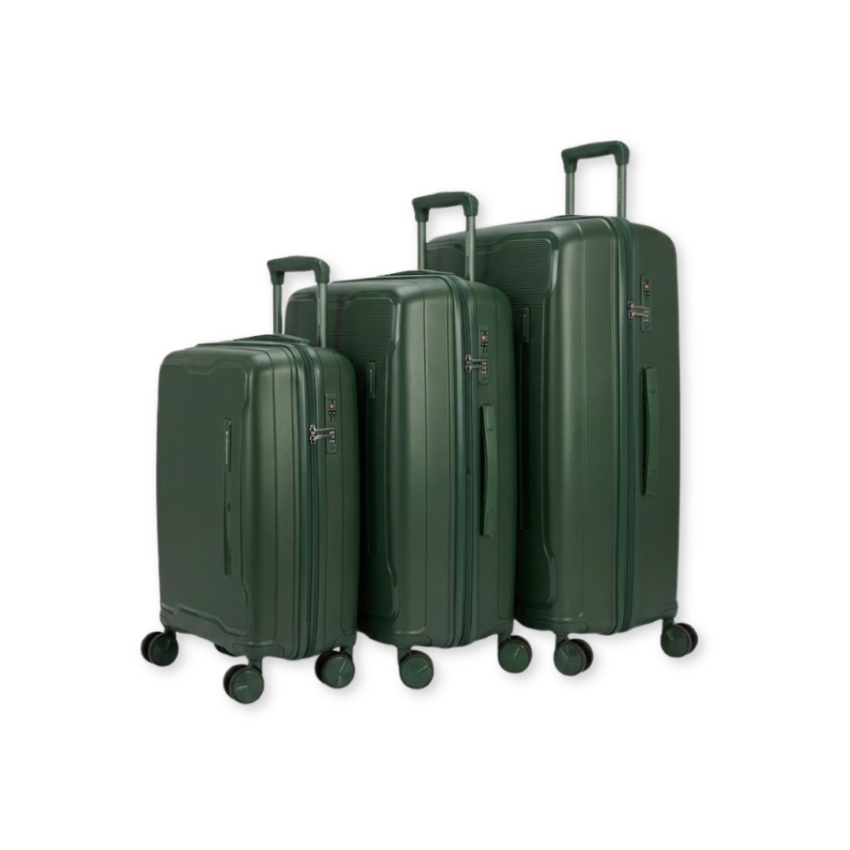 Nova Hardshell Luggage - Green