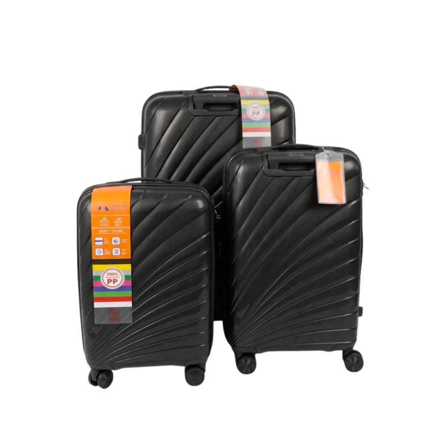Nexia Hardshell Luggage - Black