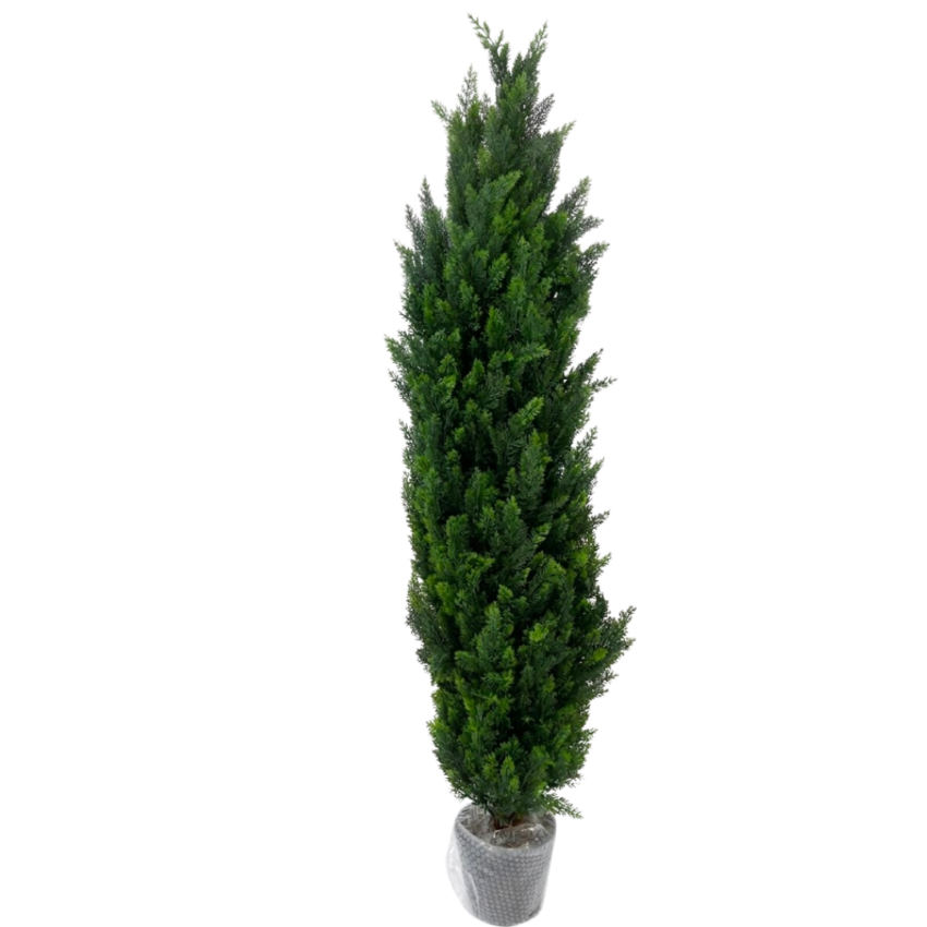 Artificial Cypress With Pot