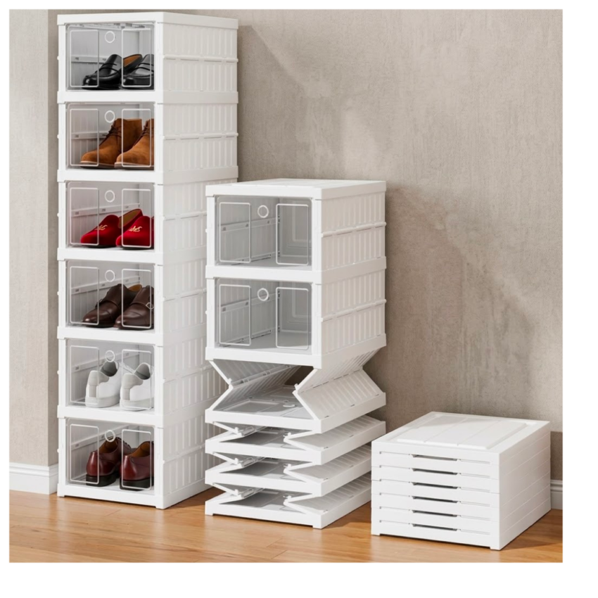 Foldable Plastic Shoe Rack