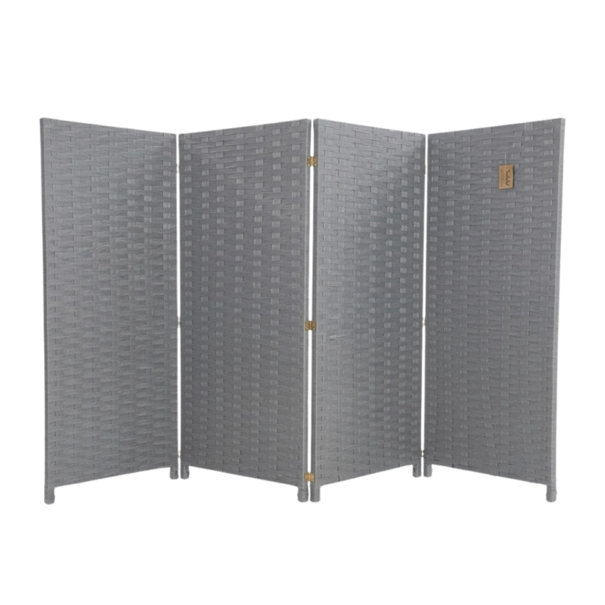Grey Textured 6ft x 6ft Room Divider
