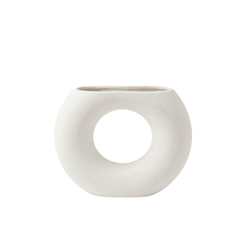 Mod White 13cm Ceramic Vase