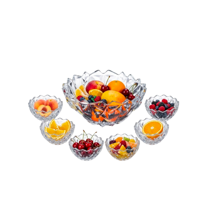 Cocktail 7pc Glass Serving Bowl