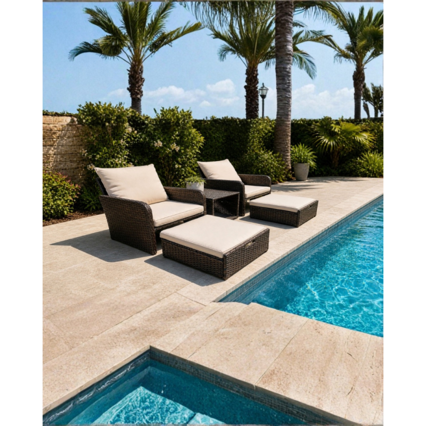 EasyBreeze Lounger With Ottoman