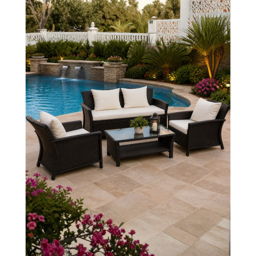 Elba 4pc Patio Living Set
