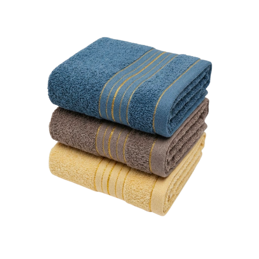 Gilded Stripe 13x28" Face Towel