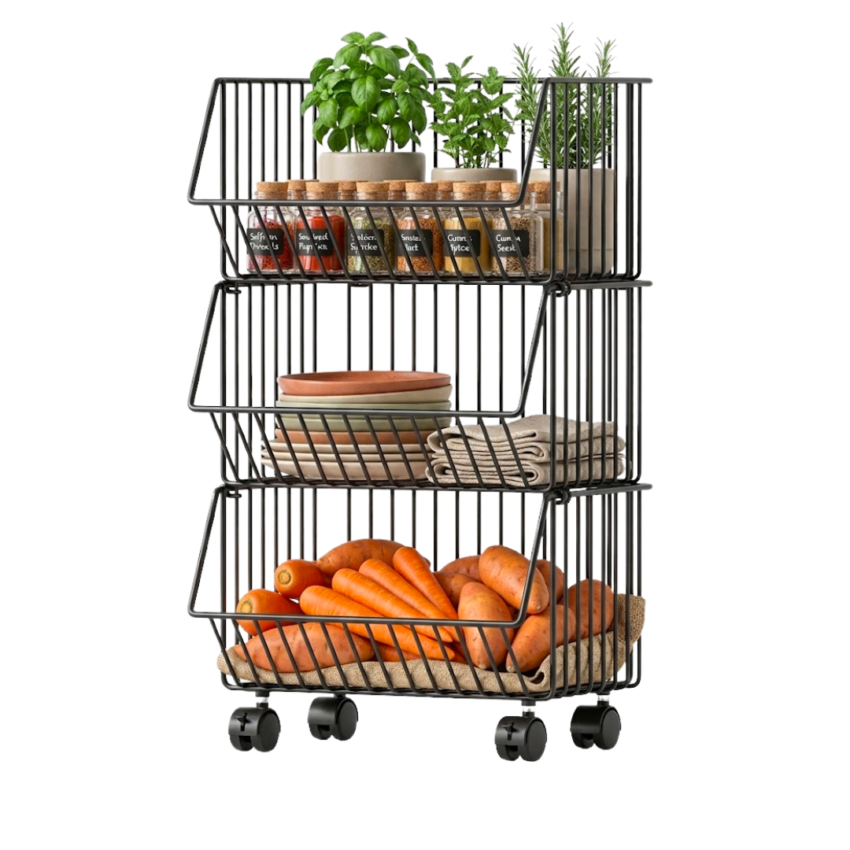 Metal Storage Cart