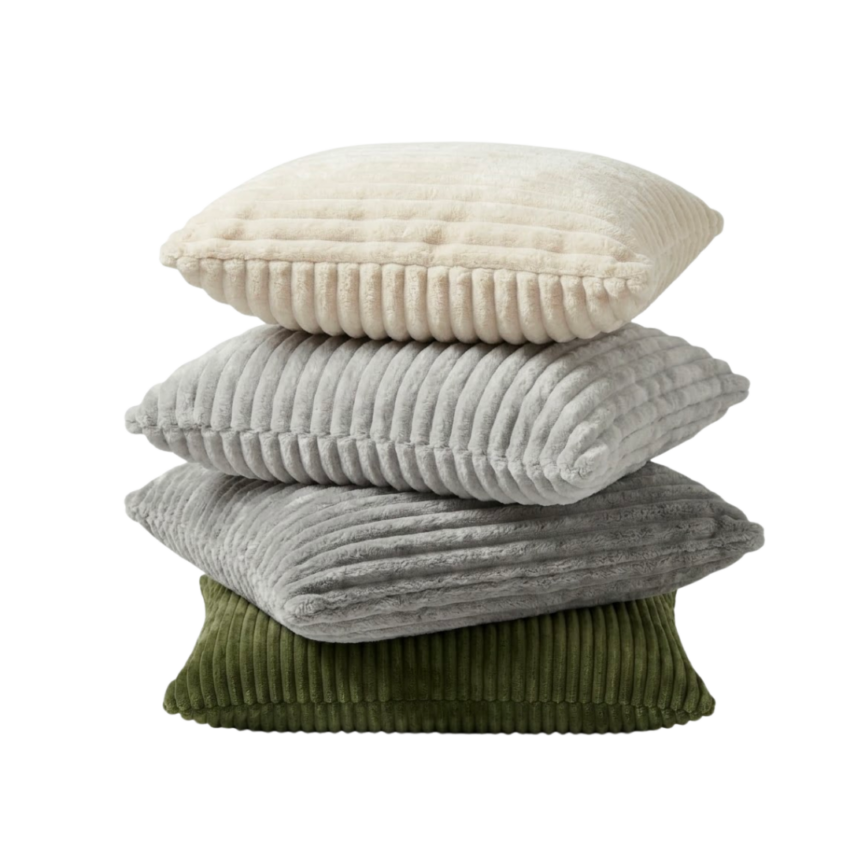 Ribbed Throw Pillow 22 x 22"