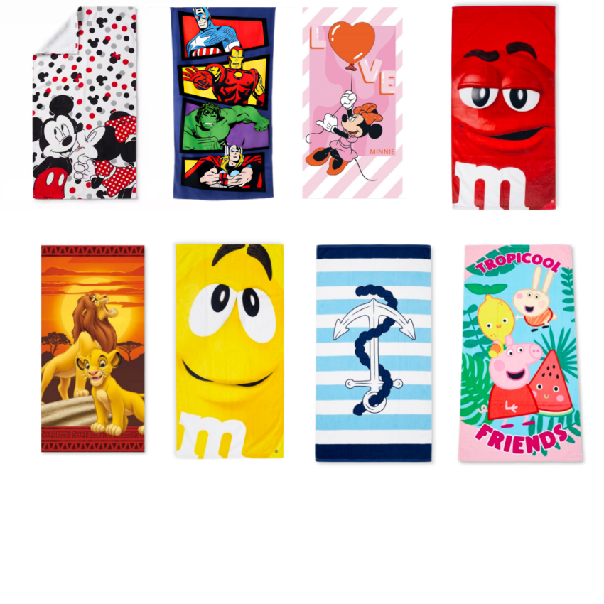 30 X 60" Printed Cotton Beach Towels