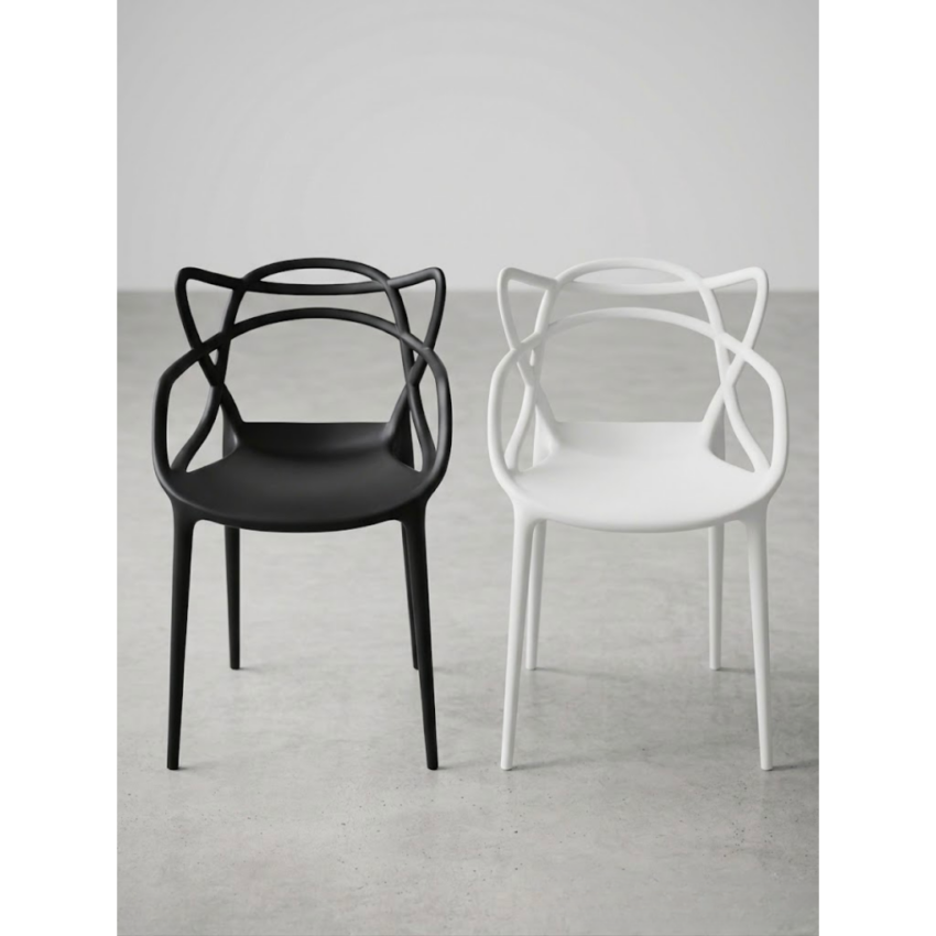 Chair Plastic With Geo-Back