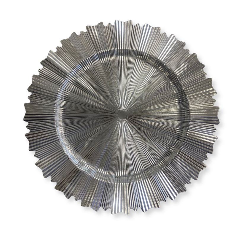 Helios 13" Silver Charger Plate