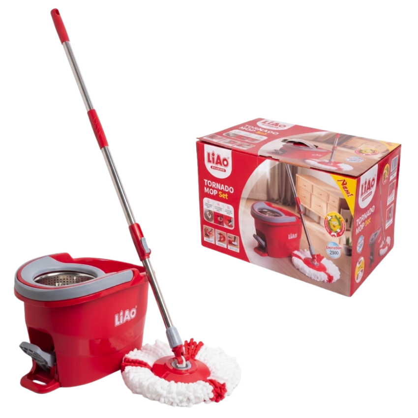 LIAO Tornado Mop/Bucket Set With Foot Pump