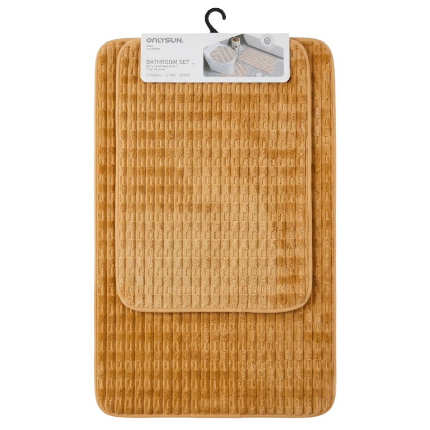 Waffle Textured 2pc Bath Mat