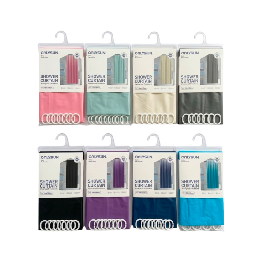 71x71" Peva Shower Curtain