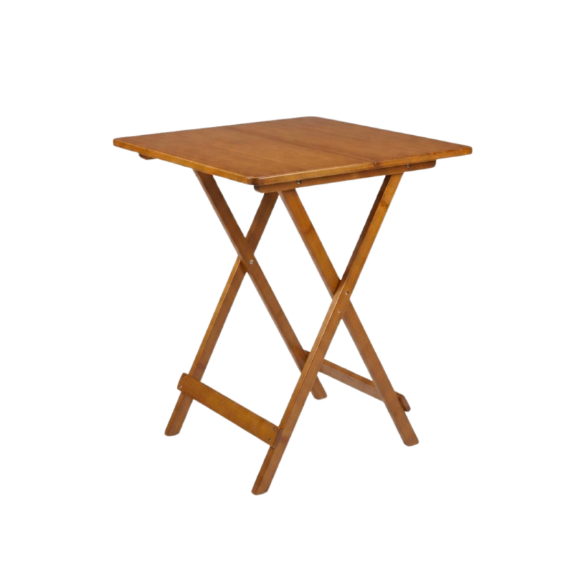 Bamboo Folding Table 80X80X75cm