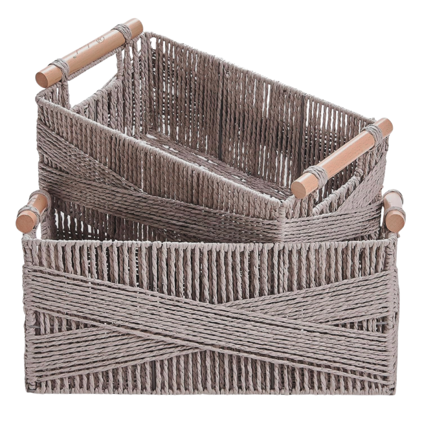 Slate Woven Basket