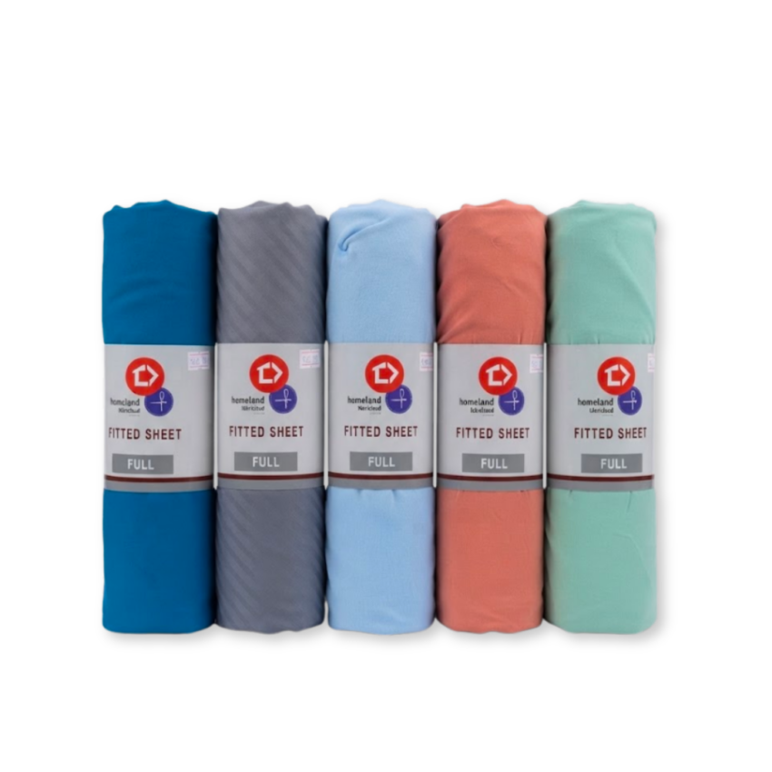 80-100GSM Solid/Printed Microfiber Fitted Sheet - Full
