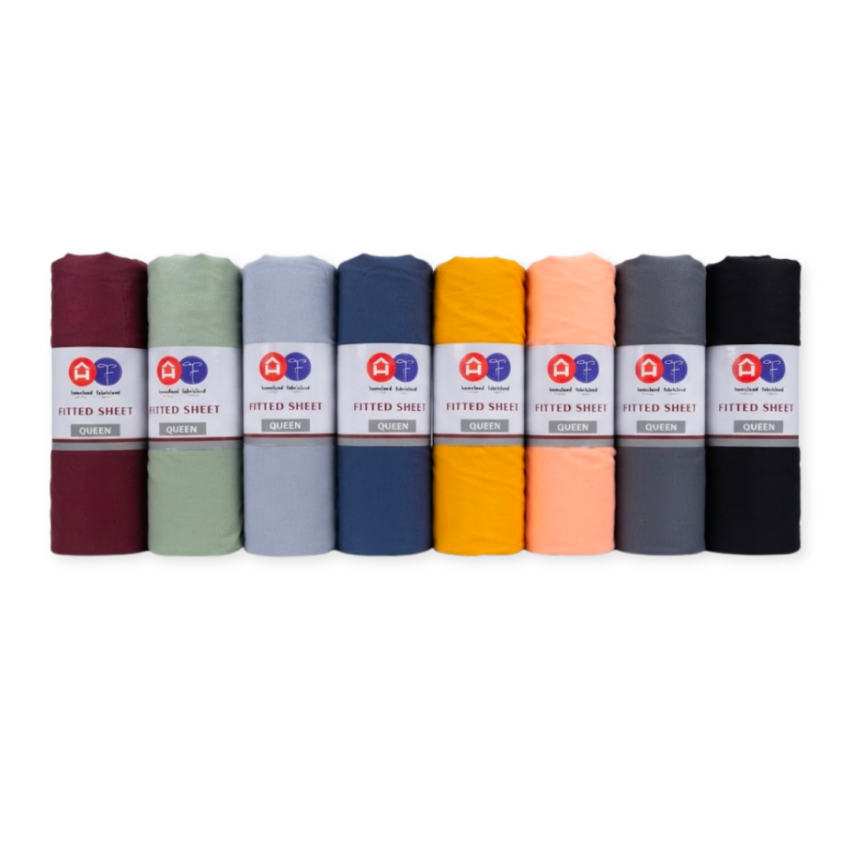 80-100GSM Solid/Printed Microfiber Fitted Sheet - Queen