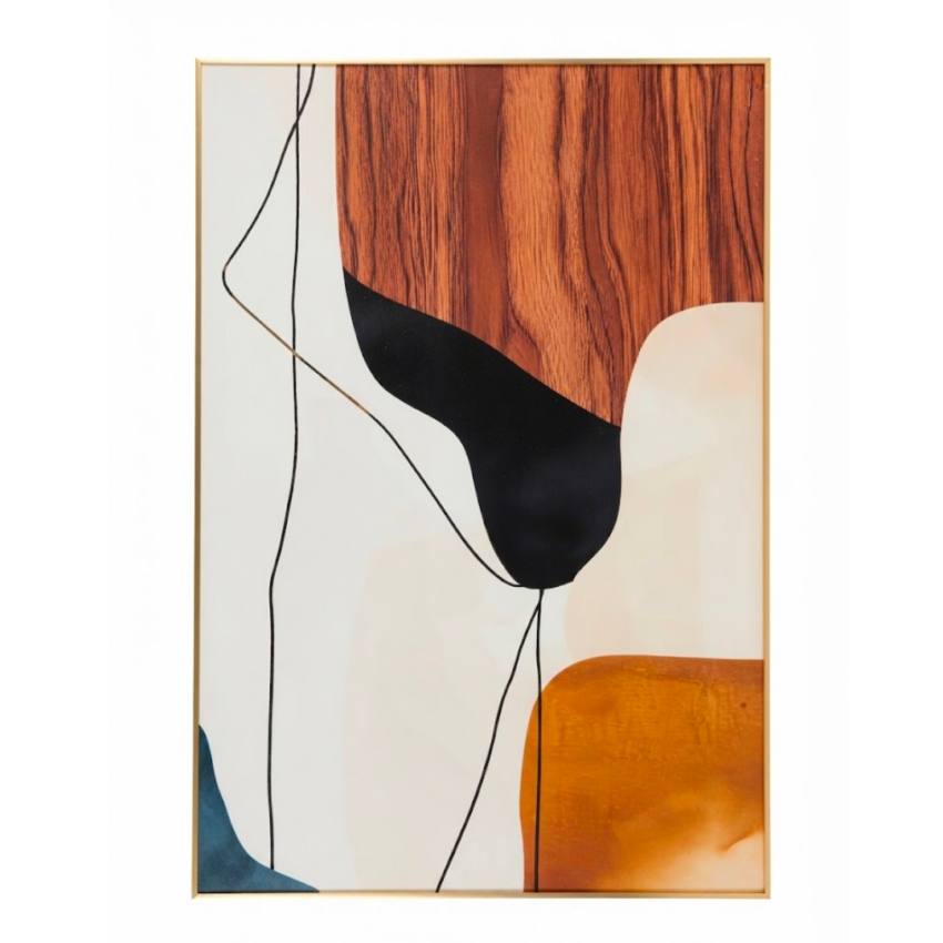 Abstract 31.5 x 47" Framed Wall Art