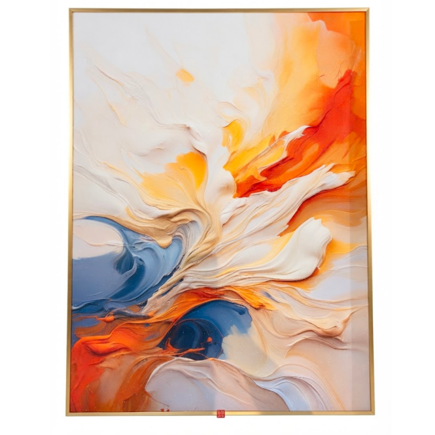 Amber Horizon 24 x 31.5" Framed Wall Art