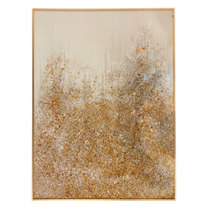 Champagne Cascade 24 x 31.5" Framed Wall Art