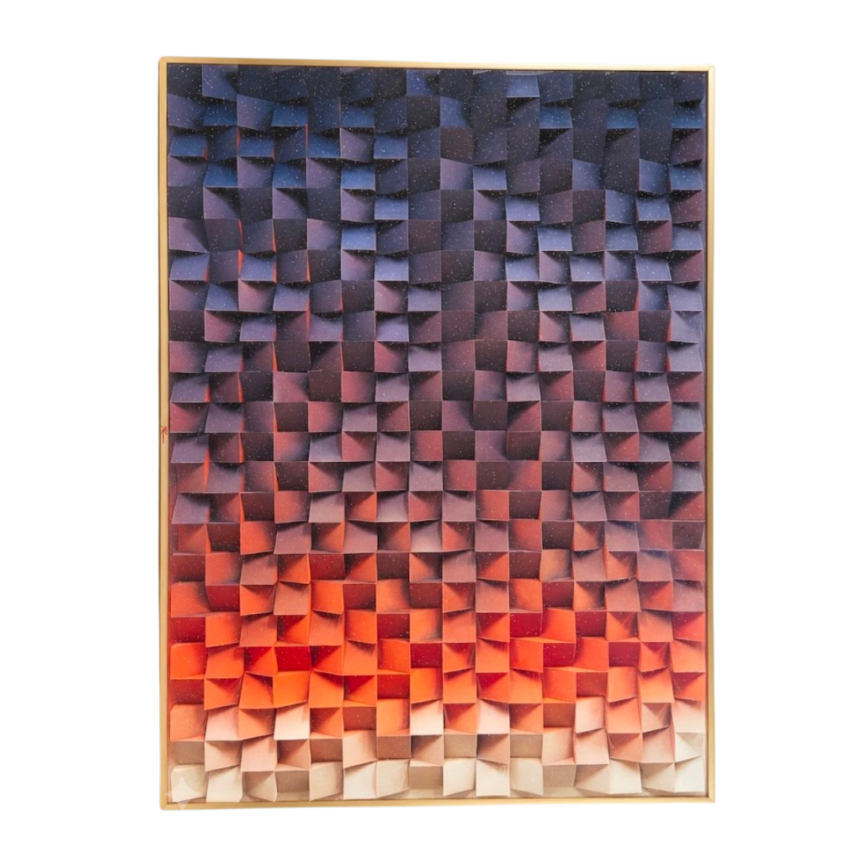 Ember Gradient 24 x 31.5" Framed Wall Art