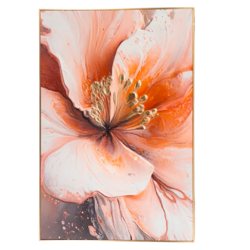 Flower Bloom 31.5 x 47" Framed Wall Art