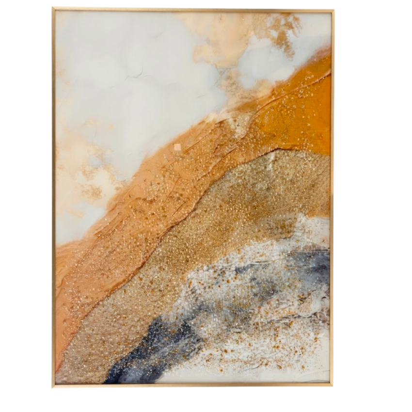 Golden Drift 24 x 31.5" Framed Wall Art