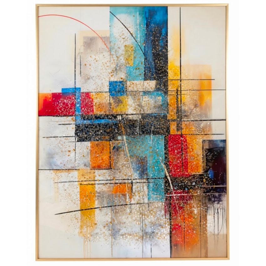 Metropolis Abstract 24 x 31.5" Framed Wall Art