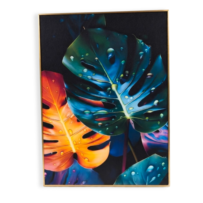 Midnight Tropics  24 x 31.5" Framed Wall Art