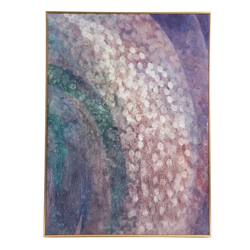 Ocean Mist Abstract 24 x 31.5" Framed Wall Art