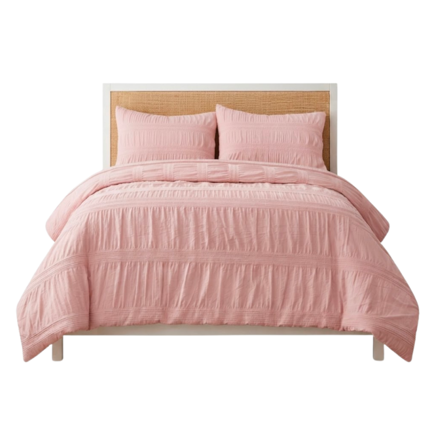 Pink 3pc Queen Comforter Set