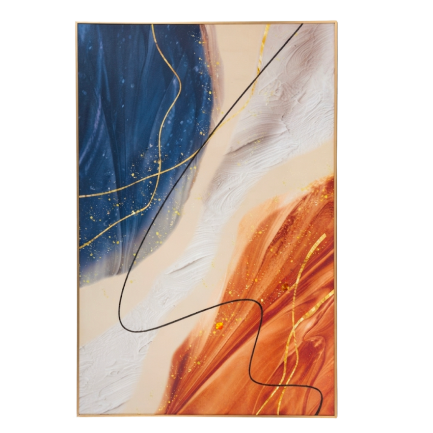 Solar Flare  31.5 x 47" Framed Painting