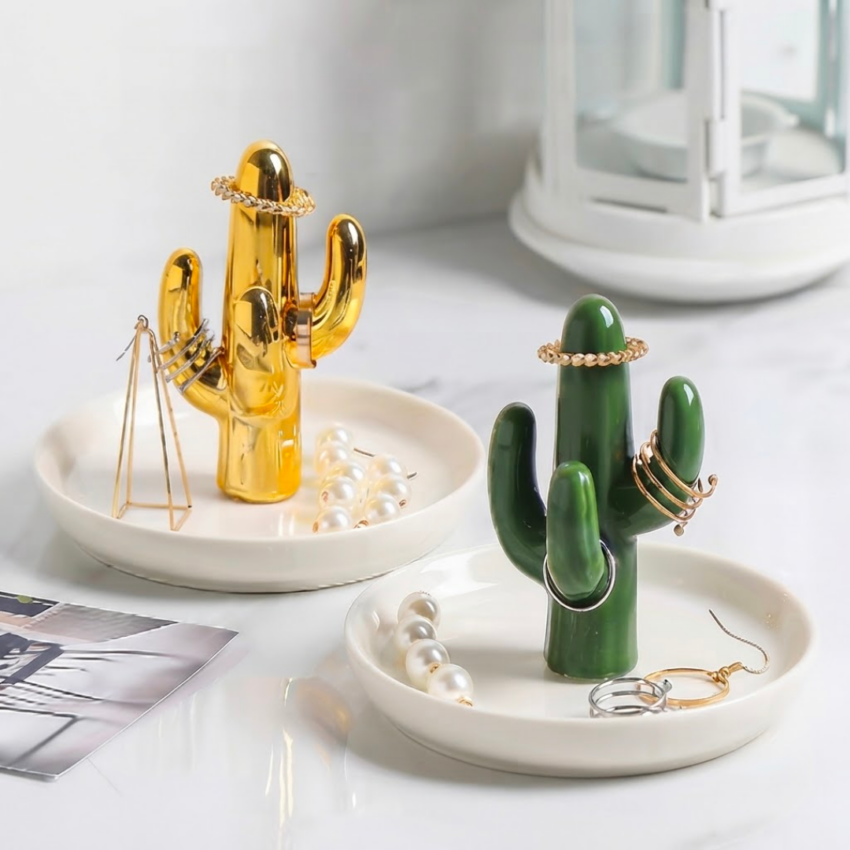 Cactua Ceramic Jewellery Tray
