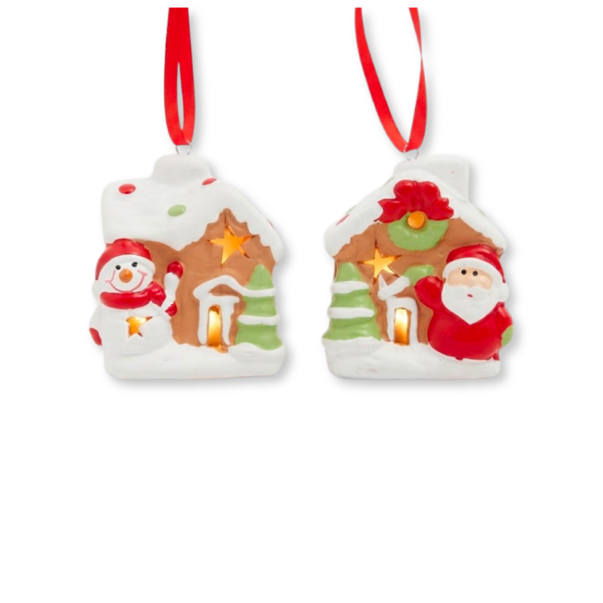 Ceramic Xmas 3" Hanging Ornament