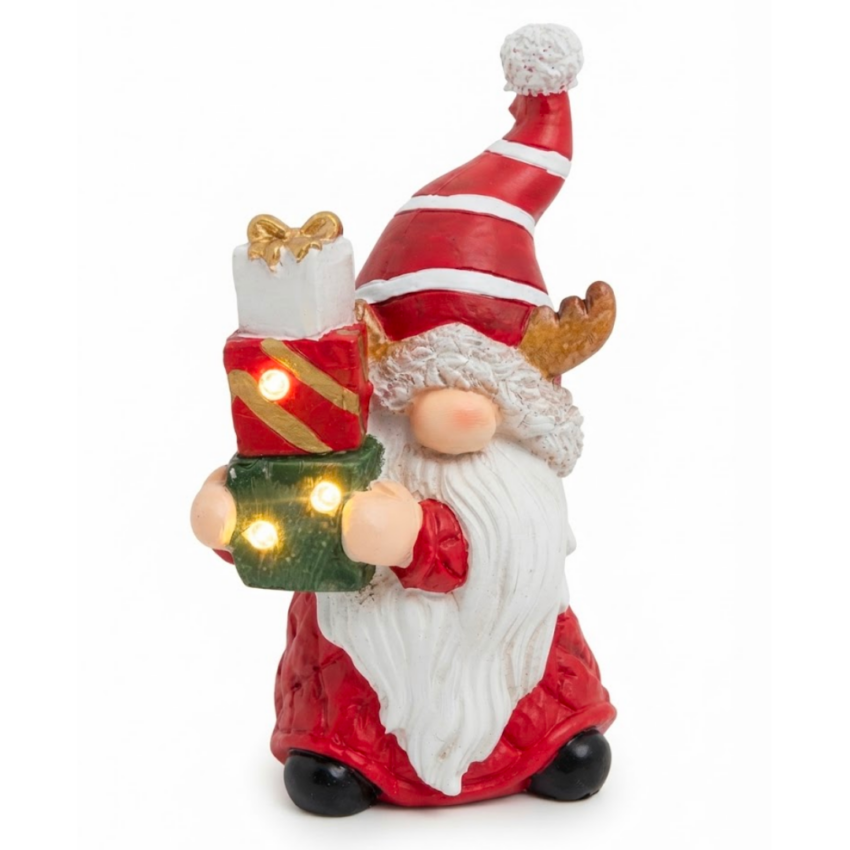 Gnome Santa 8" Ornament